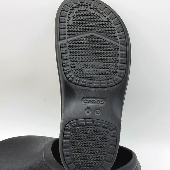 CROCS ON-THE-CLOCK LITERIDE WORK SLIP-ON. SIZE W-10 M-8. S1010 - Picture 7 of 7